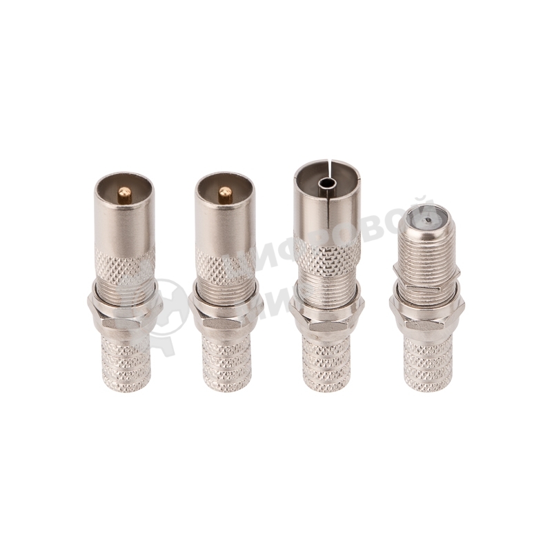 Набор с антенным телевизионным удлинителем для ТВ длиной 30 метров с F-разъемами и ТВ-переходниками Rexant