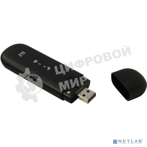 Модем 2G/3G/4G ZTE MF79RU USB Wi-Fi Firewall +Router внешний черный