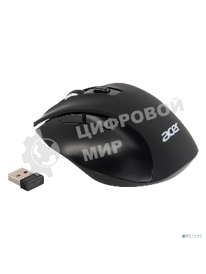 Мышь беспроводная Acer OMR140 черный, 1600 dpi, радиоканал, USB, кнопки - 6