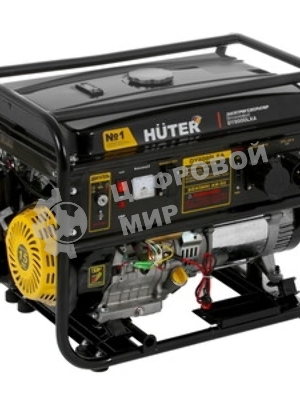 Электрогенератор бензиновый Huter DY8000LXA, 6.5 кВт, 81 дБ, 94 кг