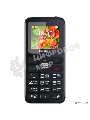 Мобильный телефон teXet TM-B209 черный