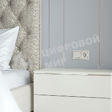 Рамка на 2 поста (слоновая кость/золото) W0021932