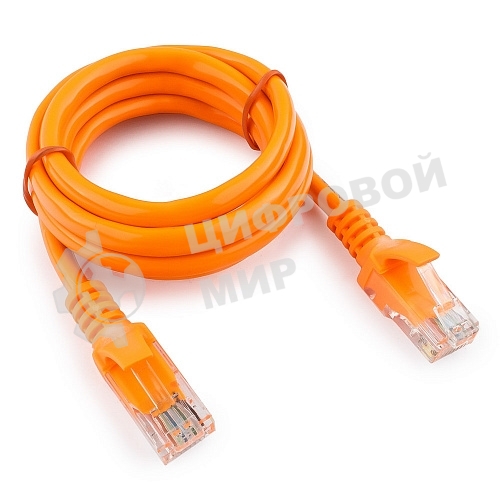 Патч-корд UTP Cablexpert cat.5e, 1м, литой, многожил. оранжевый