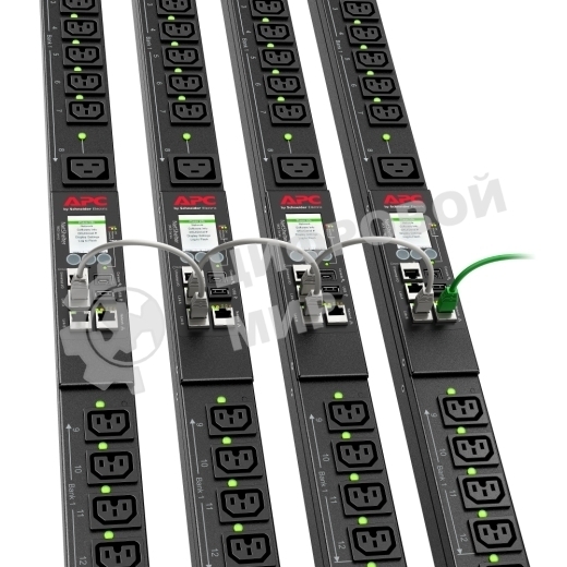 Блок распред. питания APC Rack PDU 9000 Switched, ZeroU, 16A, 230V, (21) C13 & (3) C19, IEC309 Cord