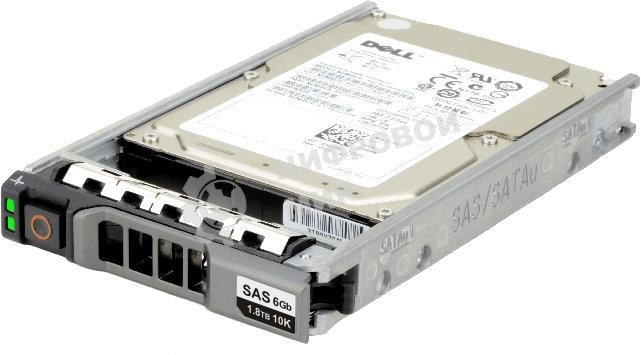 Жесткий диск для серверов Dell HDD+TRAY 1.8Tb/10K SAS3 2.5/2.5