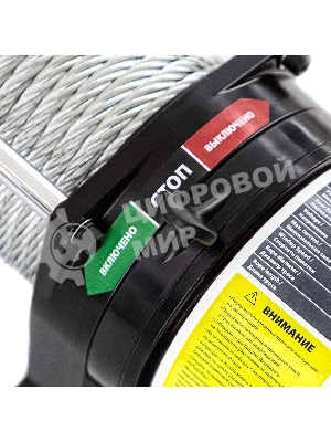 Лебедка автомобильная электрическая Denzel LB- 3000, 3,6 т, 3,4 кВт, 12 В