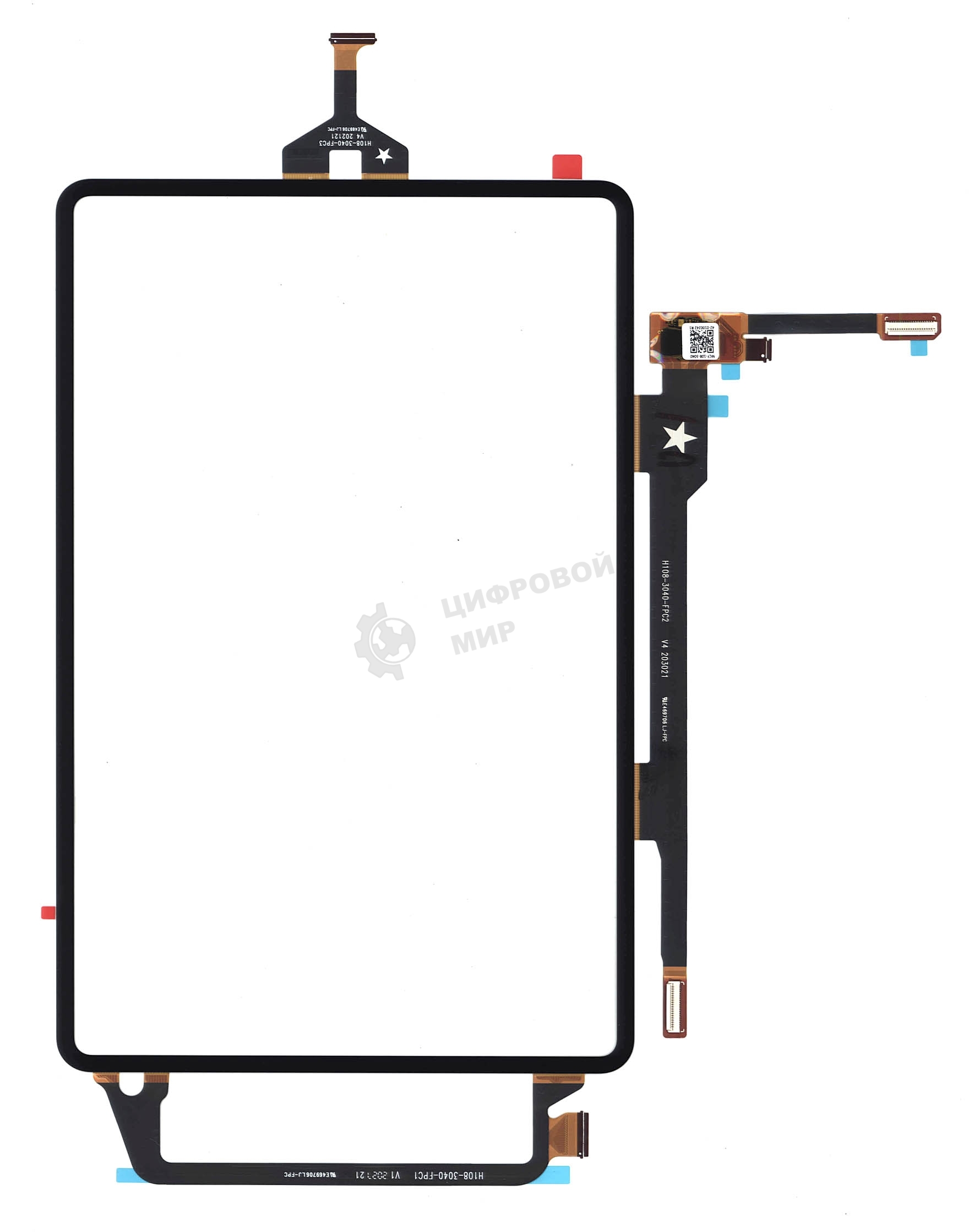 Сенсорное стекло (тачскрин) для Huawei MatePad Pro 11, черный