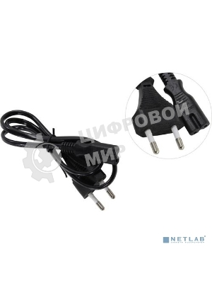 Кабель питания ноутбуков, аудио/видео ExeGate Power PCN-7,5P (CEE7/16->С7) VDE-250V-2*0.5-CU, 0.75м