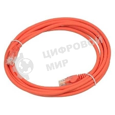 Патч-корд LANMASTER TWT UTP cat.5e, с заливными колпачками, 2.0 м, оранжевый