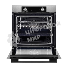 Встраиваемый духовой шкаф Kuppersberg HF 608 BX 80 л, High-Tech, 6 режимов, паровая очистка, черный, нерж. сталь