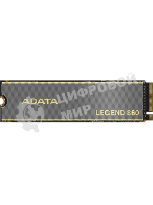 Накопитель SSD ADATA LEGEND 860, 1Tb, PCIe 4.0 x4, 2280, NVMe, R/W 6000/4000, с радиатором