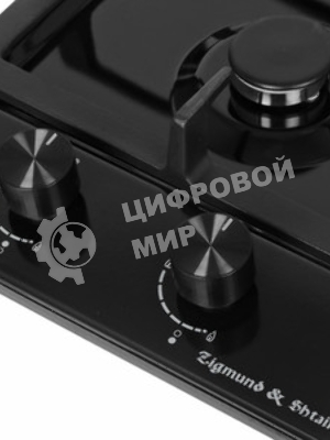 Газовая варочная панель Zigmund & Shtain G 14.3 B независимая, черный