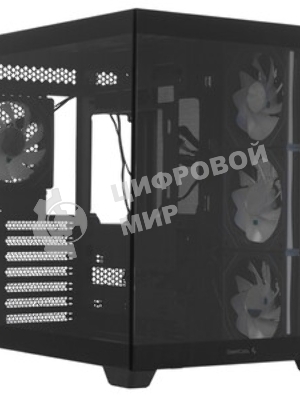 Компьютерный корпус Deepcool CG530 4F черный без БП ATX 2x120мм 2x140мм 2xUSB 2.0 1xUSB 3.0 audio bott PSU