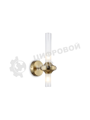 Настенный светильник Ambrella light LH55362/2 BS/CL латунь/прозрачный G9/2 max 30W 150*100*320