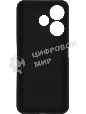 Чехол (клип-кейс) BoraSCO для Xiaomi Redmi 13 Silicone Case черный (73408)