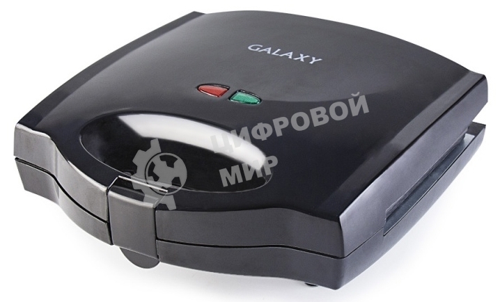 Сэндвич-тостер Galaxy Line GL 2959, черный, со съемными пластинами, 800 Вт