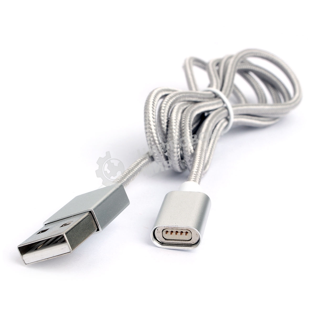 Кабель магнитный USB2.0 Cablexpert CC-USB2-AMMg-1M, для адаптеров TypeC - microBM 5P - iPhone lightning, 1м, алюминиевые разъемы (адаптеры в комплектацию не входят)