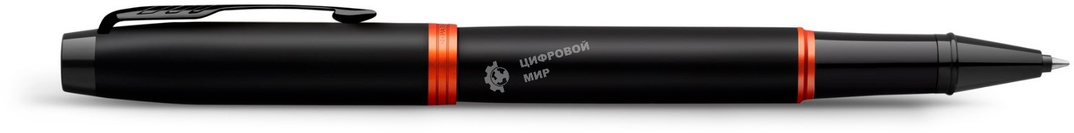 Ручка роллер Parker IM Vibrant Rings T315 (CW2172945) Flame Orange PVD, F, черные чернила, подарочная коробка