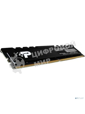 Оперативная память Patriot Signature Premium, DDR5, 16Gb (1x16 GB), 5600 MHz, CL46, DIMM, радиатор, черный