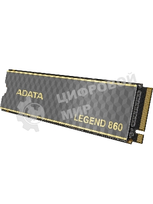 Накопитель SSD ADATA LEGEND 860, 1Tb, PCIe 4.0 x4, 2280, NVMe, R/W 6000/4000, с радиатором