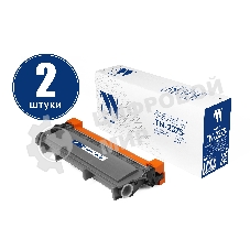 Картридж NVP совместимый NV-TN-2375T-SET2 для Brother HL-L2300DR/HL-L2340DWR/HL-L2360DNR/HL-L2365DWR/DCP-L2500DR/DCP-L2520DWR/DCP-L2540DNR/DCP-L2560DWR/MFC-L2700DWR/MFC-L2720DWR/MFC-L2740DWR/MFC-L2700DNR (2600k) (2 шт)