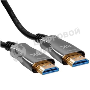 Кабель HDMI Wize AOC-8K-HM-HM-80M оптический, 80 м, 8K/60HZ, 4:4:4, v.2.1, ARC, 19M/19M, черный, коробка