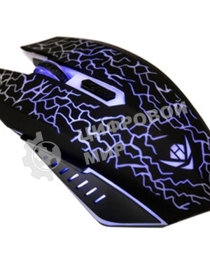 Мышь проводная Nakatomi MOG-15U черный, 2400 dpi, USB, кнопки - 6