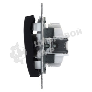 Systeme Electric Glossa Антрацит Выключатель 1-клавишный сх.1, 10AX