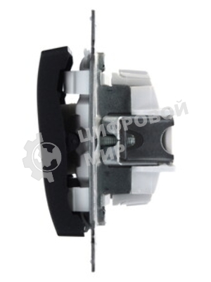 Systeme Electric Glossa Антрацит Выключатель 1-клавишный сх.1, 10AX
