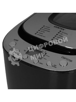 Хлебопечка Centek CT-1418 серебристый, 650 Вт, 0.9 кг, 12 программ