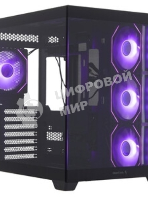 Компьютерный корпус Deepcool CG530 4F черный без БП ATX 2x120мм 2x140мм 2xUSB 2.0 1xUSB 3.0 audio bott PSU