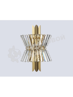 Настенный светильник Ambrella light LH41029/2 BS/CL латунь/прозрачный E14*2 max 40W 310*180*460