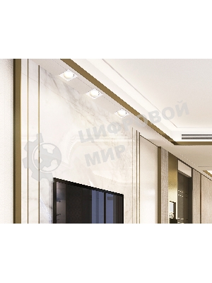 Светильник Ambrella light TN6655 WH белый IP44 GX53 110*110*48
