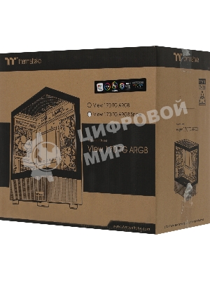 Компьютерный корпус Thermaltake View 170 TG ARGB белый без БП mATX 4x120мм 2x140мм 1x200мм 2xUSB 3.0 audio bott PSU
