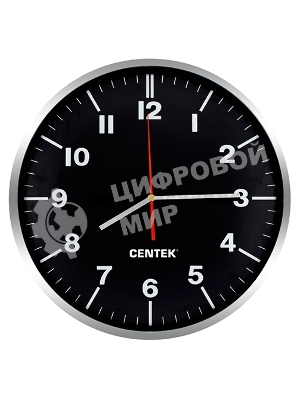 Часы настенные Centek СТ-7100 черный
