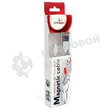 Кабель магнитный USB2.0 Cablexpert CC-USB2-AMMg-1M, для адаптеров TypeC - microBM 5P - iPhone lightning, 1м, алюминиевые разъемы (адаптеры в комплектацию не входят)