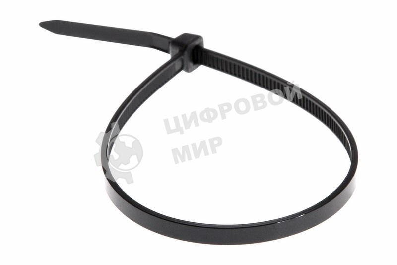 Хомут-стяжка кабельная нейлоновая Rexant 250x3,6 мм, черная, упаковка 100 шт.