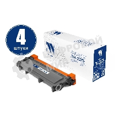 Картридж NVPrint совместимый NV-TN-2375T-SET4 для Brother HL-L2300DR/HL-L2340DWR/HL-L2360DNR/HL-L2365DWR/DCP-L2500DR/DCP-L2520DWR/DCP-L2540DNR/DCP-L2560DWR/MFC-L2700DWR/MFC-L2720DWR/MFC-L2740DWR/MFC-L2700DNR (2600k) (4 шт)
