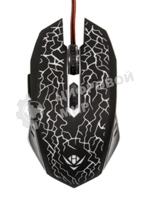Мышь проводная Nakatomi MOG-15U черный, 2400 dpi, USB, кнопки - 6