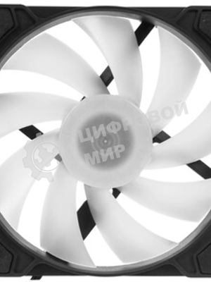 Вентилятор для корпуса Digma DFAN-FRGb1 черный, 120 мм, 1200 об/мин, 23 дБ, 4 pin