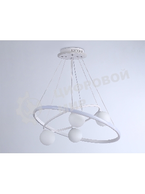 Светильник Ambrella light FL66321/1+4 WH белый 69W 3000K-6400K+G9/4 D600/400*1200 (ПДУ ИК)