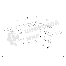 GL1032 BK черный коннектор угловой для накладного шинопровода Magnetic 220V 80*80*52