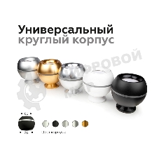 Насадка задняя накладная для корпуса светильника с диаметром отверстия D60mm N6906 PPG золото розовое полированное D60*H25mm Out20mm