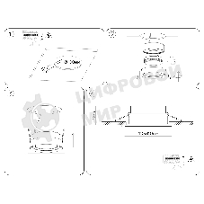 Светильник Ambrella light TN6655 WH белый IP44 GX53 110*110*48