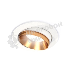 Комплект встраиваемого поворотного светильника Ambrella light XC7651024 SWH/PYG белый песок/золото желтое полированное MR16 GU5.3 (C7651, N7034)