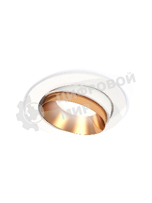 Комплект встраиваемого поворотного светильника Ambrella light XC7651024 SWH/PYG белый песок/золото желтое полированное MR16 GU5.3 (C7651, N7034)