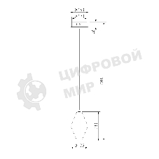 304054 LED / подвесной светильник / латунь