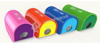 Точилка для карандашей ручная Deli E0545, 1 отверстие, пластик, ассорти