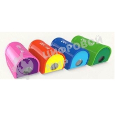 Точилка для карандашей ручная Deli E0545, 1 отверстие, пластик, ассорти