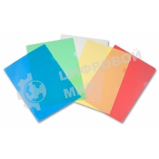 Папка-уголок Бюрократ -EE310/1GREEN A4, пластик, 0.15мм, зеленый